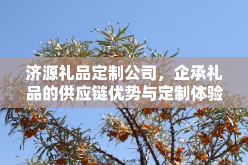 济源礼品定制公司，企承礼品的供应链优势与定制体验